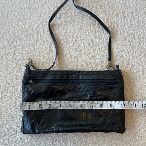 Vintage EL-ELEGANCE Black Glossy Shoulder Bag - Picture 13 of 16